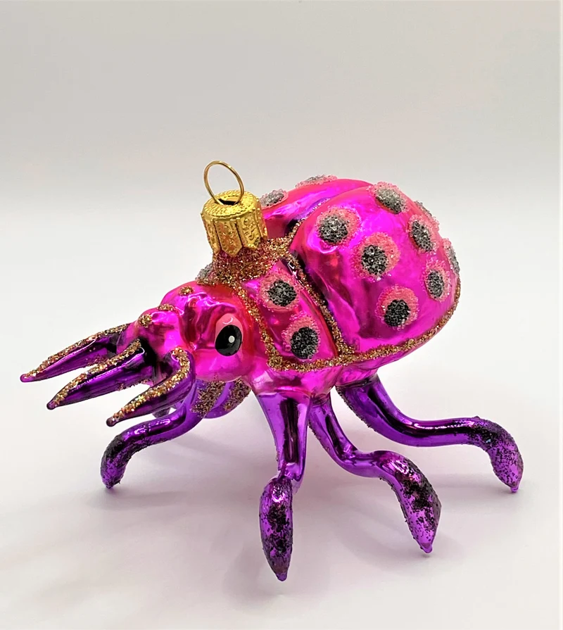 Hirschkäfer pink gepunktet