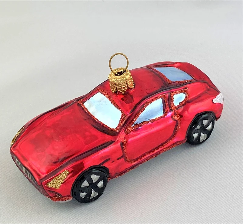 Kleiner roter Sportwagen