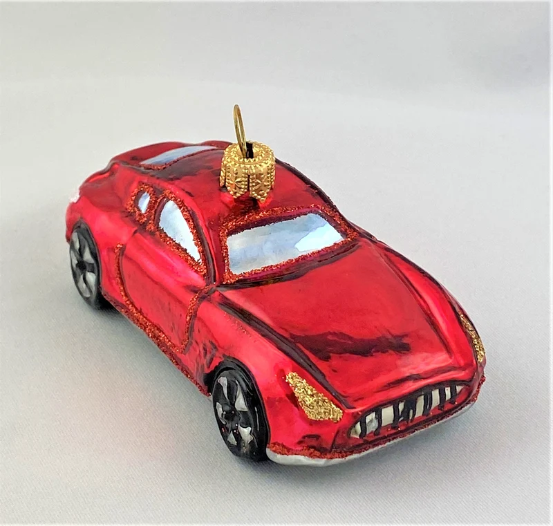 Kleiner roter Sportwagen