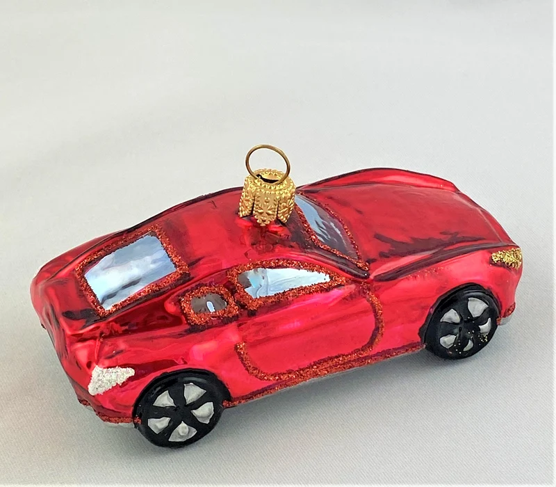 Kleiner roter Sportwagen