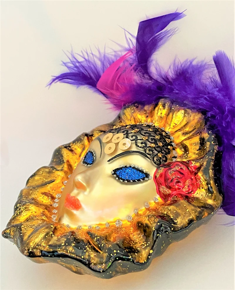 Venezianische Maske Gold schwarz, KOMOZJA MOSTOWSKI