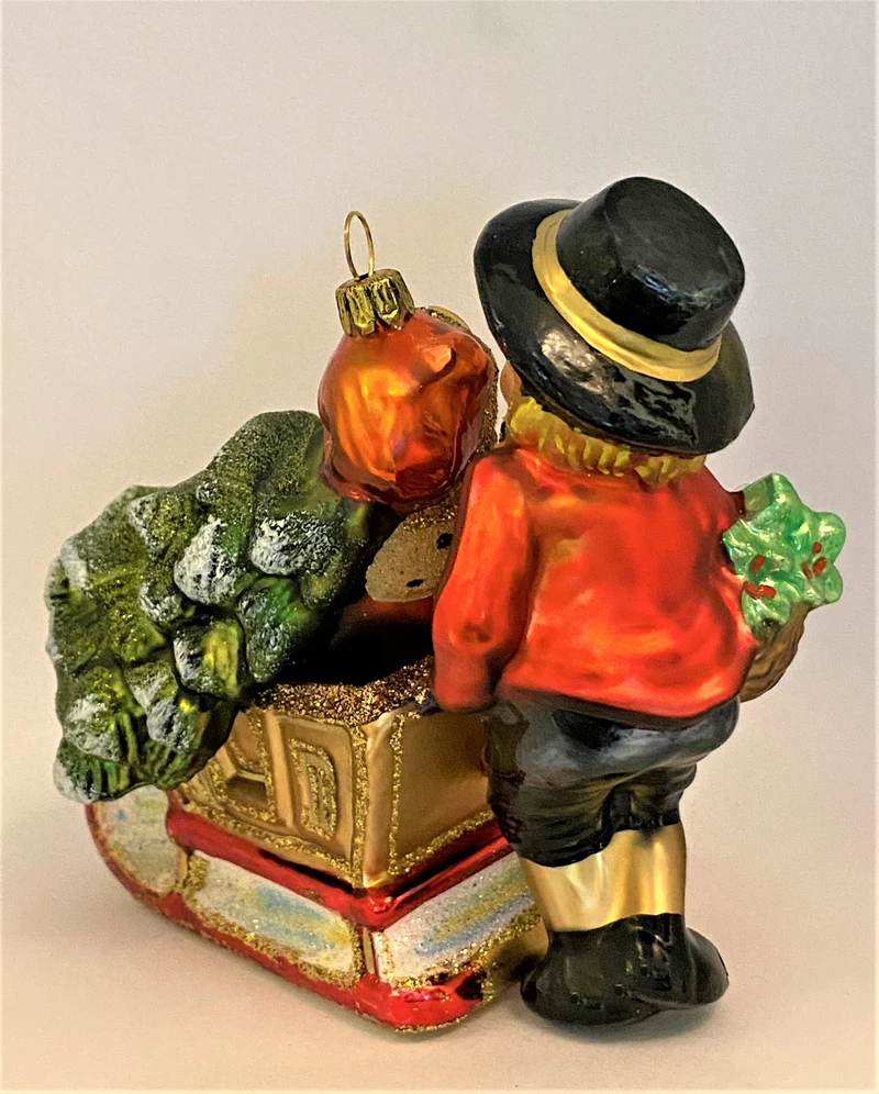 Die Kinder holen mit dem Schlitten den Weihnachtsbaum, KOMOZJA MOSTOWSKI
