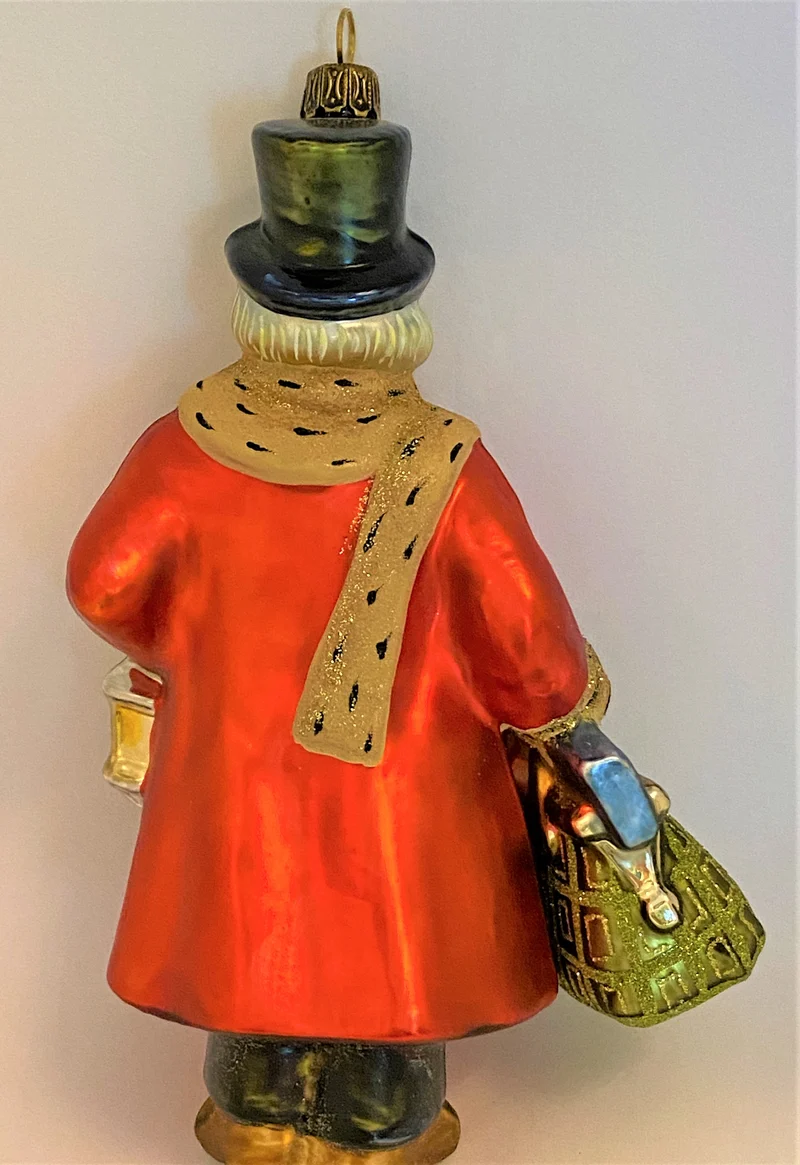 Viktorianischer Santa mit Reisetasche und Laterne, KOMOZJA MOSTOWSKI