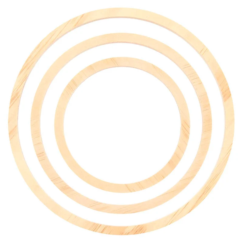 Rico Design Holzring Set, 3 Stk.