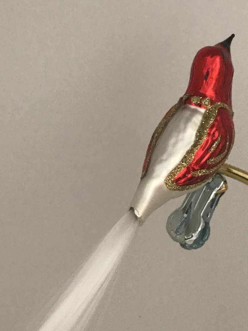 Weiss rotes Vögelchen, Fiberglas
