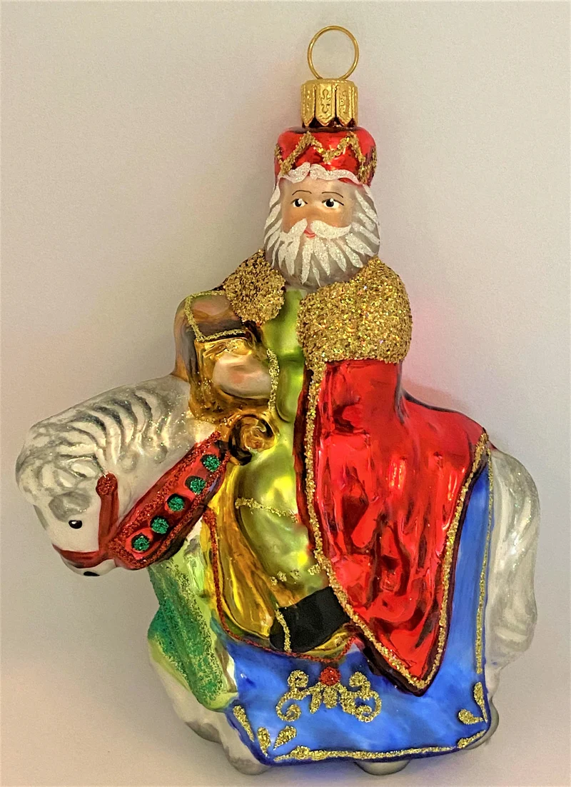 Heiliger König auf Pferd