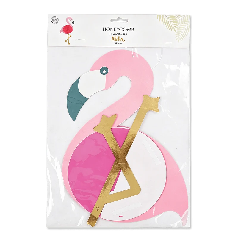 Flamingo Honeycomb Rosa 52 cm