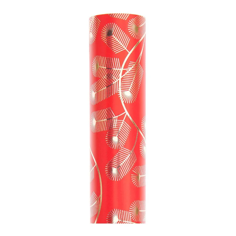 Rico Design Geschenkpapier Tannenzweige, rot