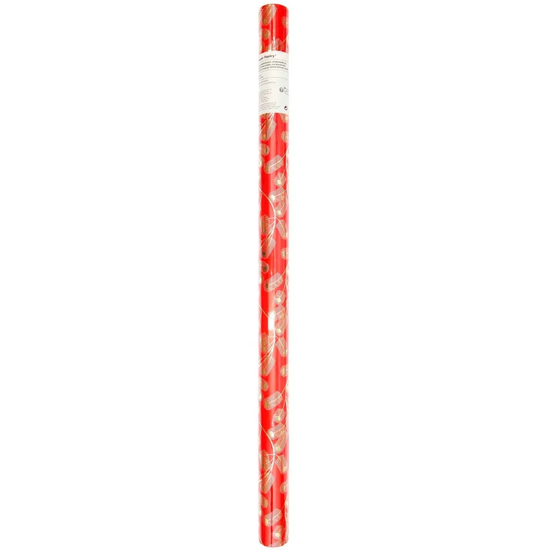 Rico Design Geschenkpapier Tannenzweige, rot