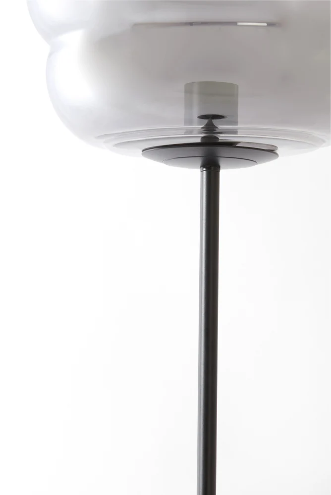 Stehleuchte MISTY, grau Rauchglas Ø30x160cm