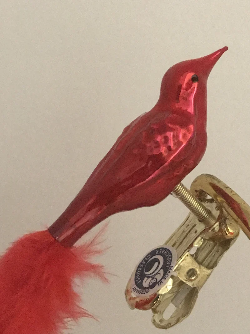 Kleiner roter Vogel