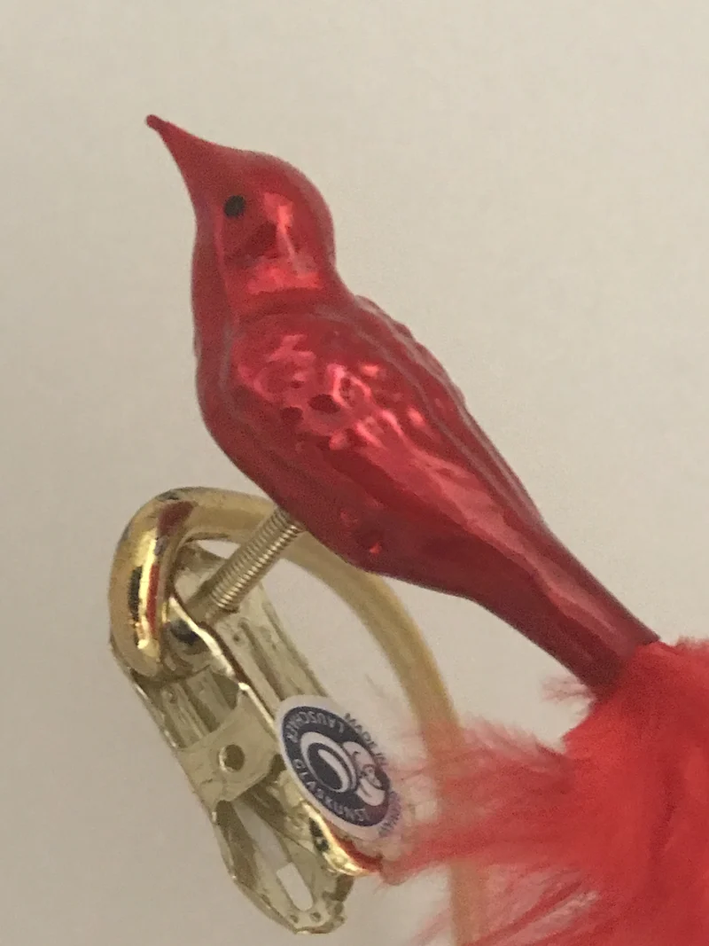 Kleiner roter Vogel