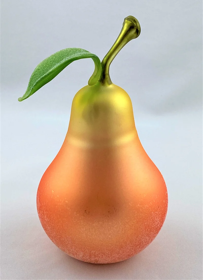 Birne mit Blatt, Glimmer