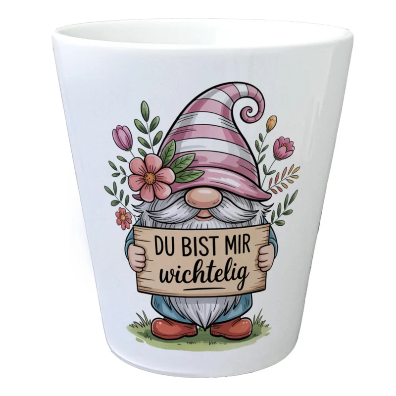 Du bist mir wichtelig Blumentopf für Pflanzenfreunde und Wichtelfans