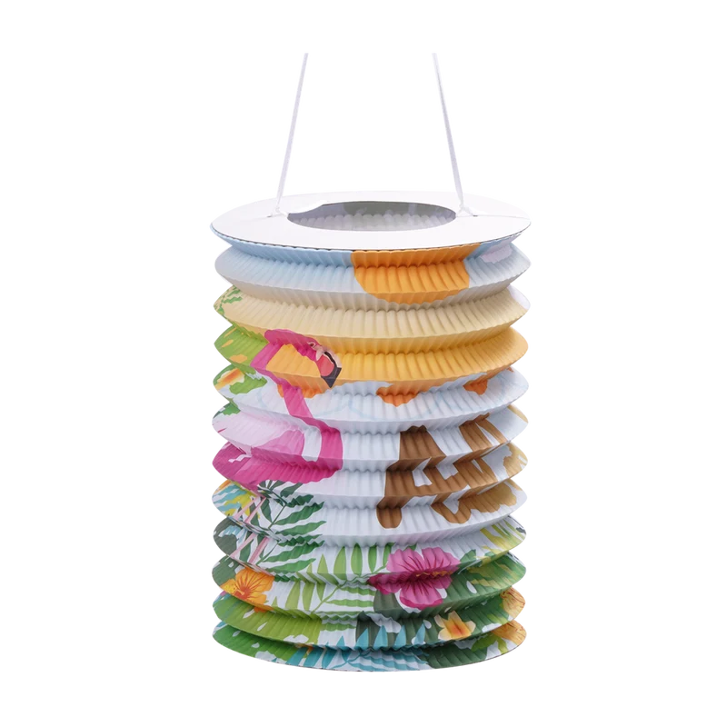 Hawaii-Lampion, bunt, 25 cm, 2 Stück
