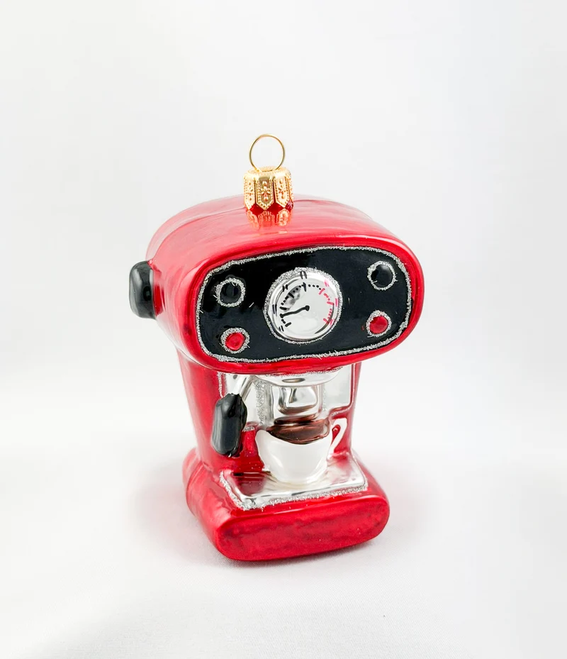 Rote Kaffee-Maschine