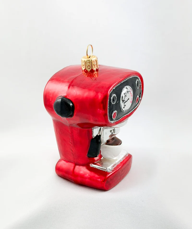 Rote Kaffee-Maschine