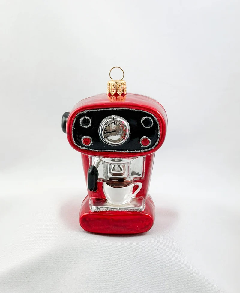 Rote Kaffee-Maschine