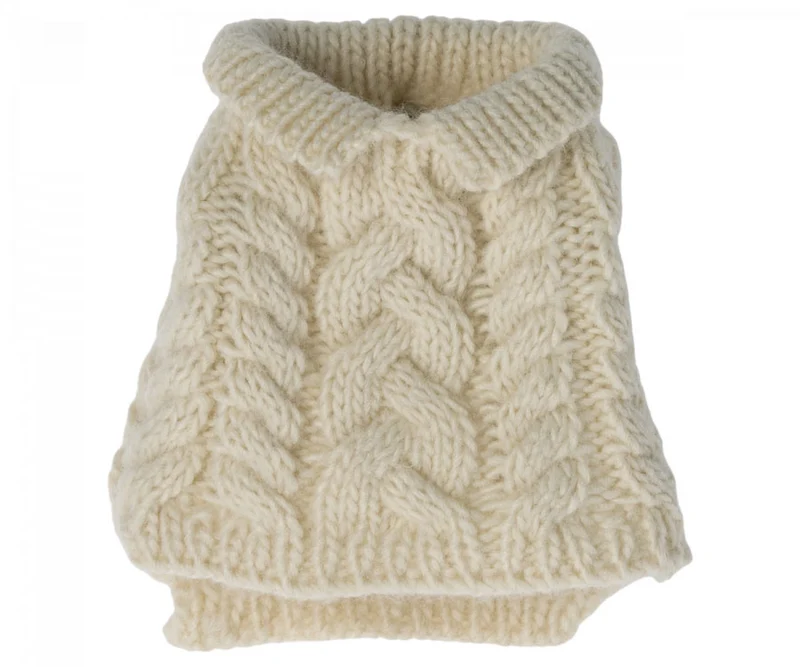 Maileg Welpen Pullover off white