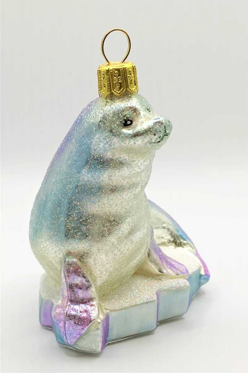 Glitzer Seehund auf Eisscholle