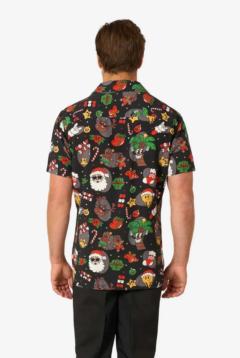 Weihnachts-Hawaiihemd „Merry Jinglejoy“ für Herren