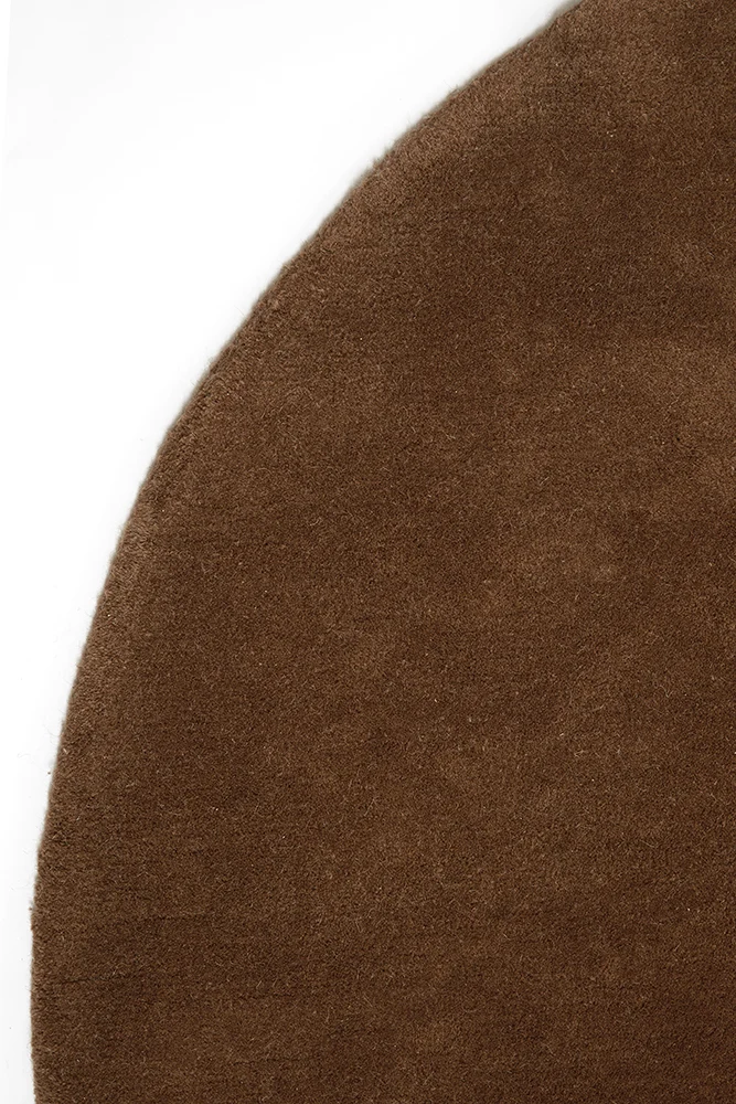 Ovaler Teppich BOJE, braun, 300x160cm