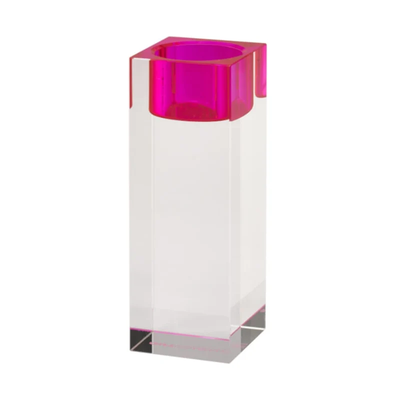 Teelichthalter SARI L pink 5x13,6x5cm