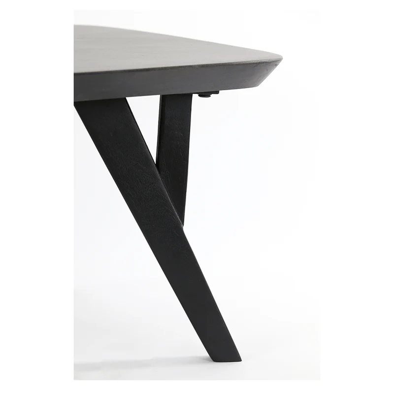 Couchtisch QUENZA Akazia Holz schwarz