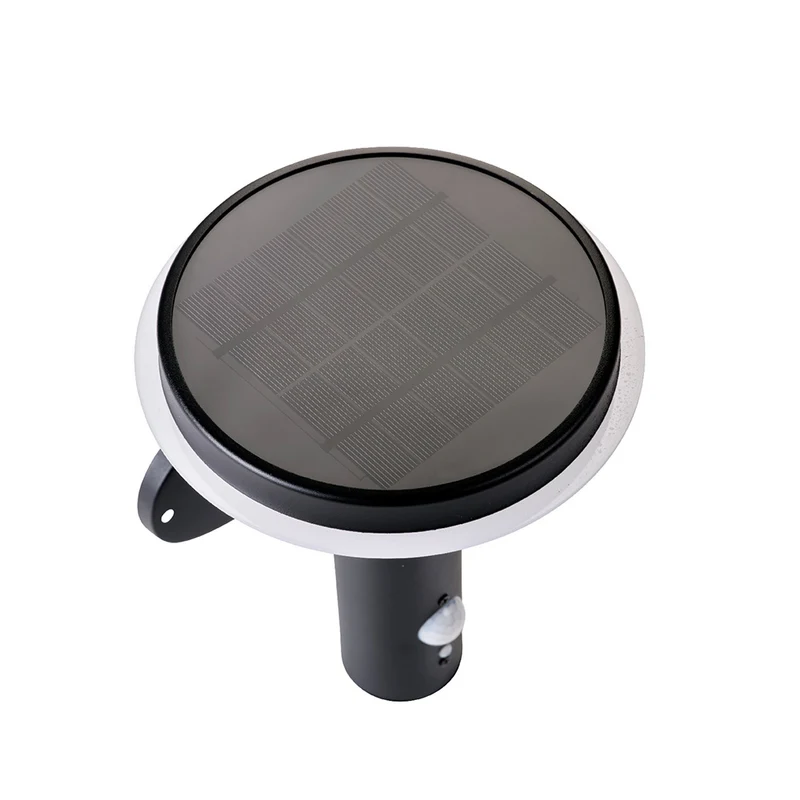 Solar Wandlampe aus Edelstahl