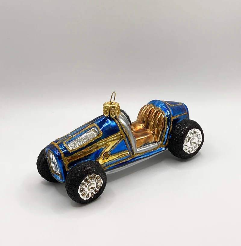 Blaues Oldtimer Rennauto