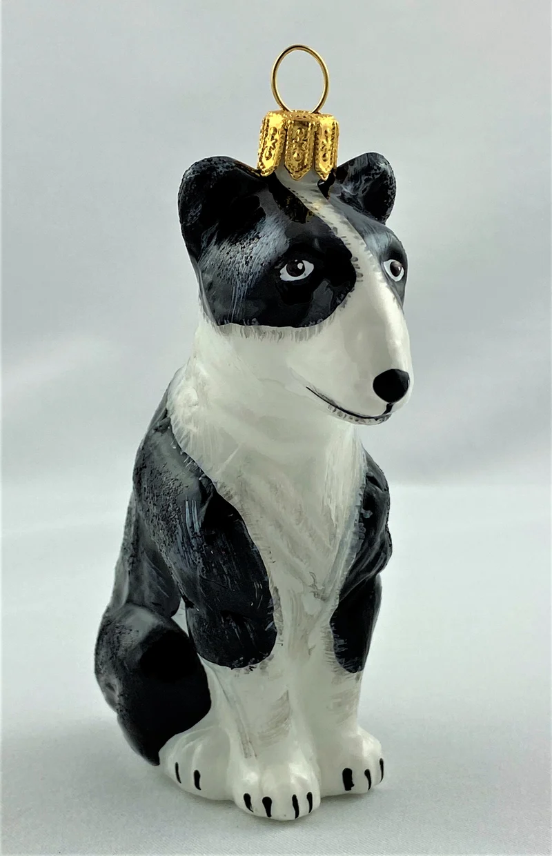 Schwarz gefleckter Bullterrier