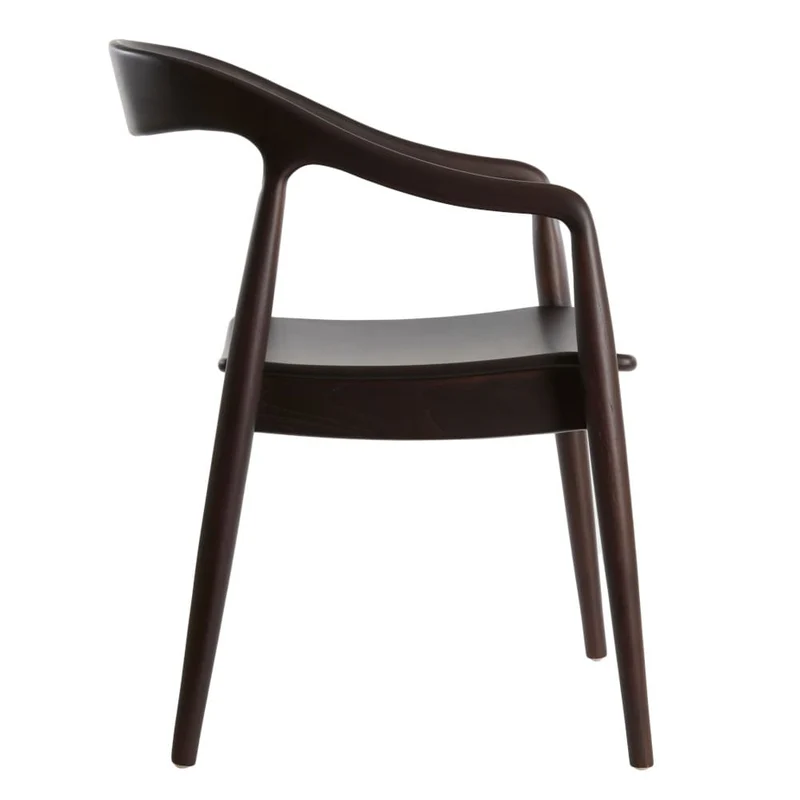 Esszimmerstuhl PALOS schwarz Teakholz