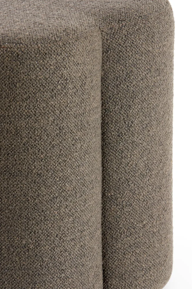 Sitzpouf NALANI 38x38x45cm in braun