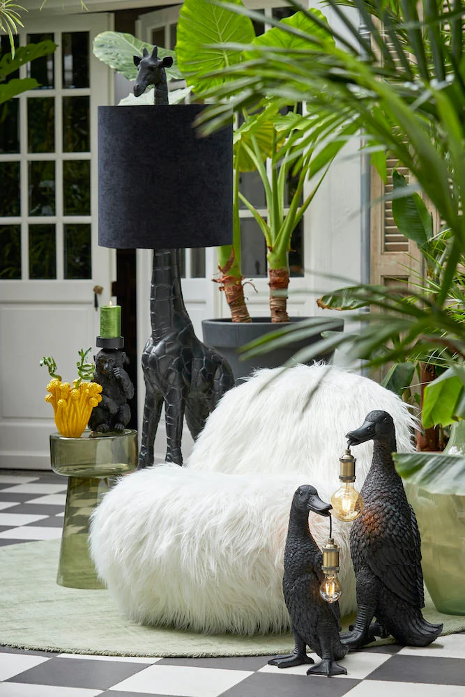Stehleuchte GIRAFFE, schwarz, H184cm