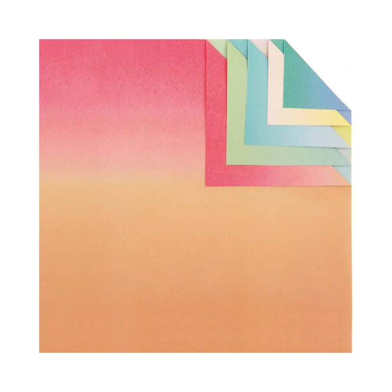 Rico Design Origami Papier, 15x15cm, neon orange