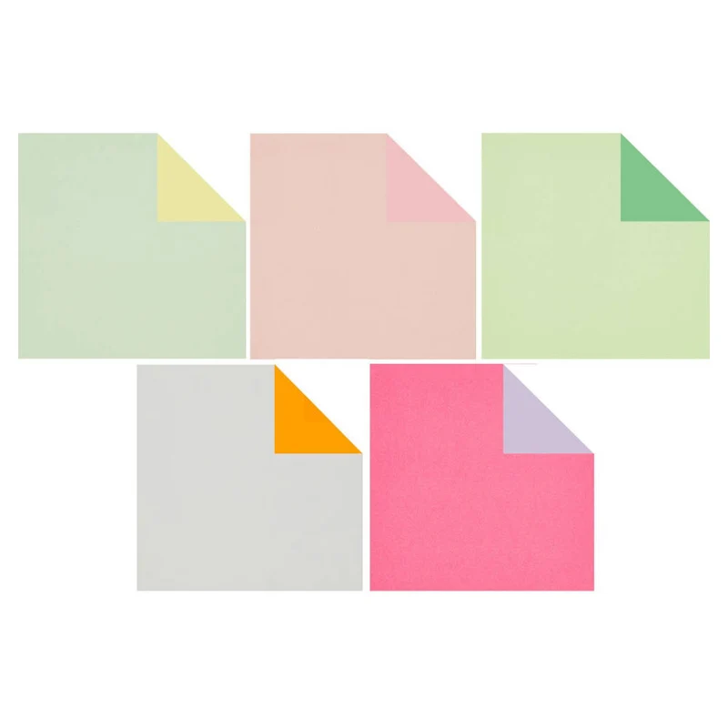 Rico Design Origami Papier, 15x15cm, duo color pastel