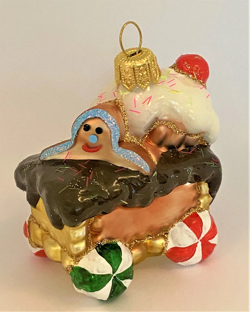 Lebkuchen Zug Anhänger mit Lebkuchenmann