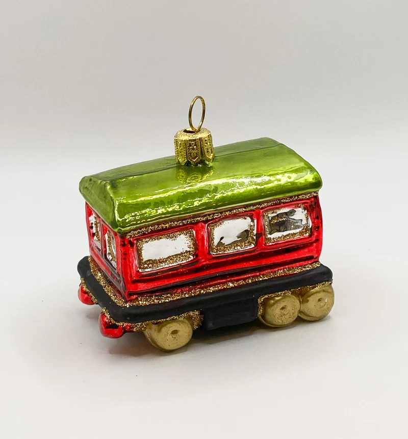 Kleiner bunter Zug-Anhängerwagen