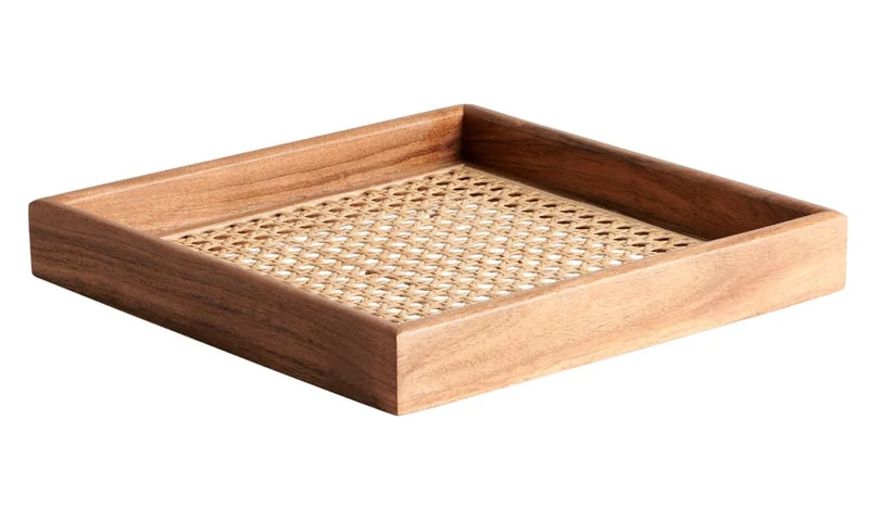 Quadratisches Tablett BENTO S Akazienholz 28x4x28cm