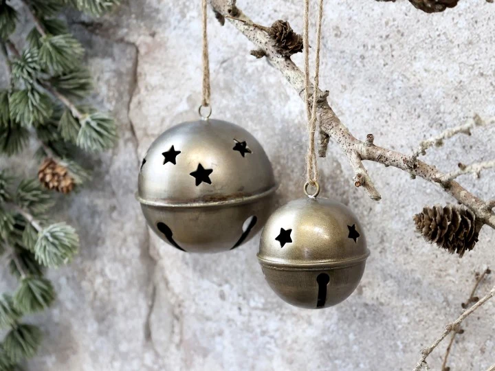 Chic Antique Glocke mit Sternen
