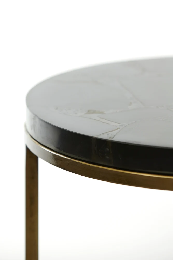 Säulen-Set SOBRINA Achat+bronze Ø30x80cm+Ø35x100cm