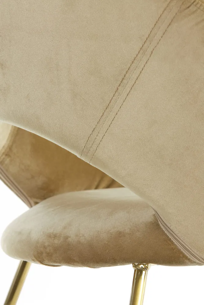 Stuhl ANTONY velvet-shiny-gold