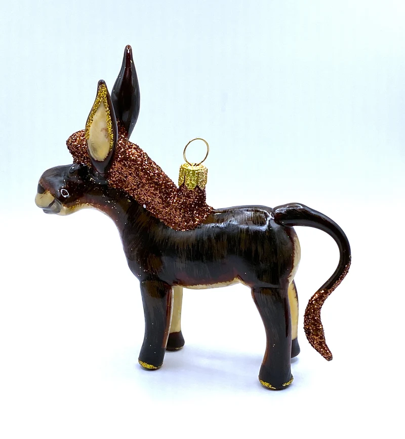 Lustiger brauner Esel