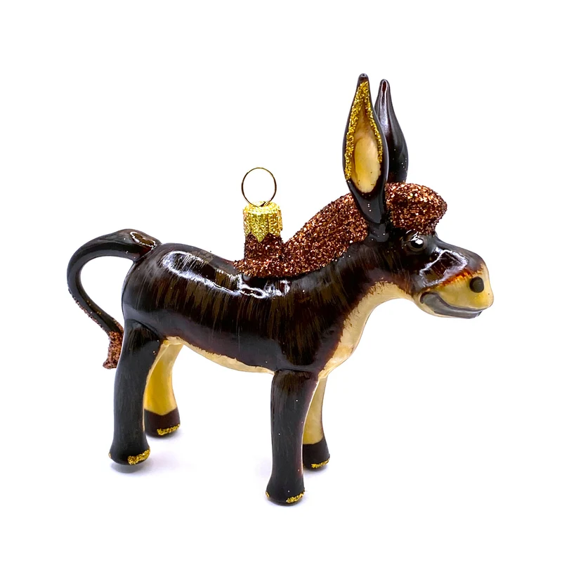 Lustiger brauner Esel