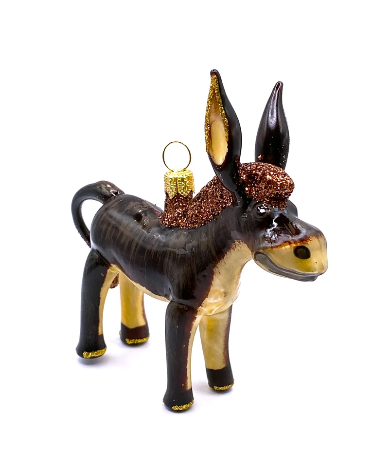 Lustiger brauner Esel