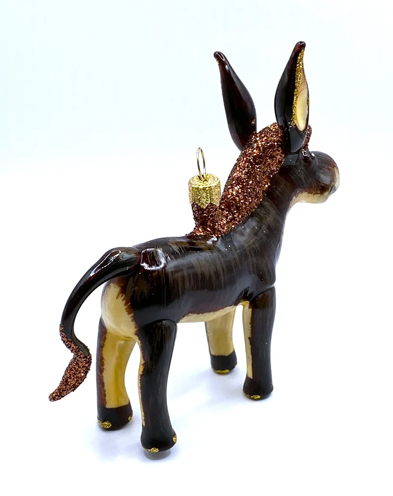 Lustiger brauner Esel