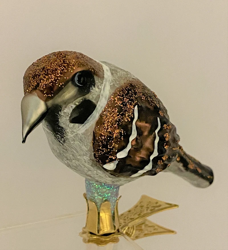 Spatz auf Clip