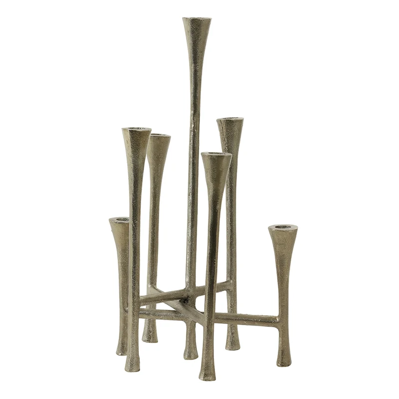 Kerzenleuchter OLIVIER antik silber, H45 cm
