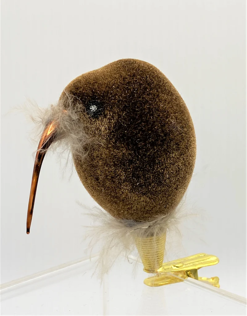 Flauschiger Kiwi auf Clip