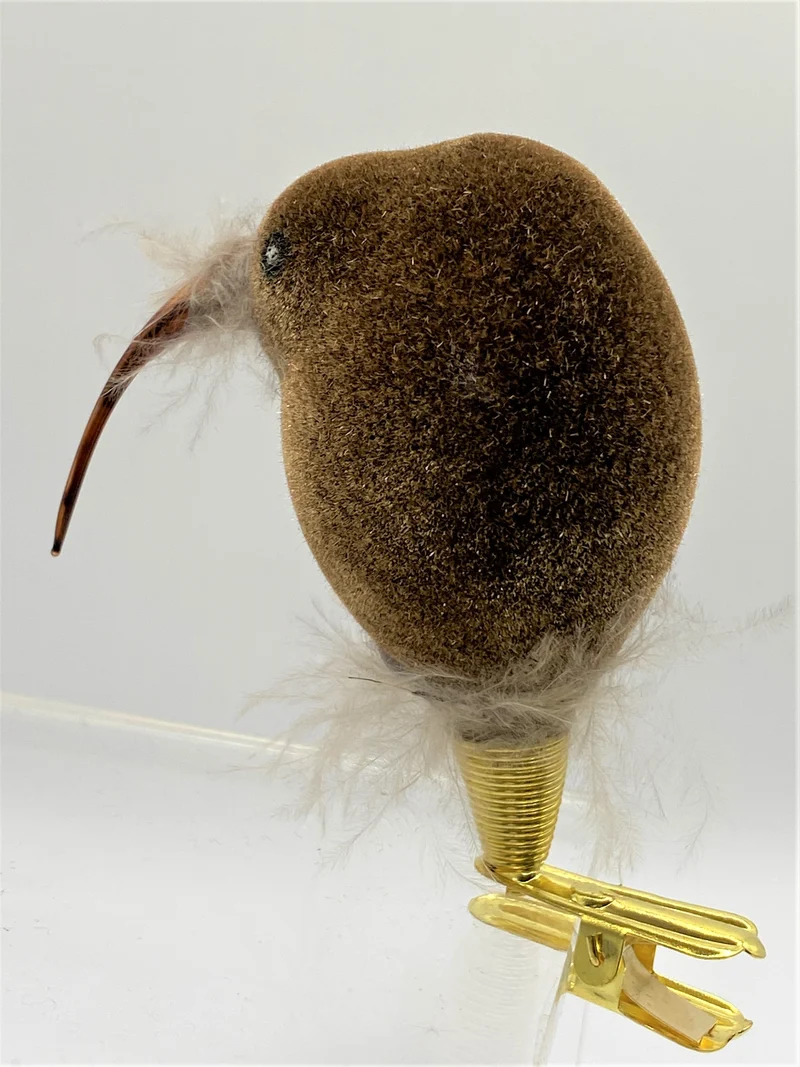 Flauschiger Kiwi auf Clip